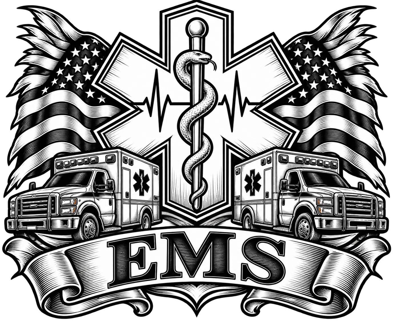 EMS Design artwork by R&K Custom Laser Engraving